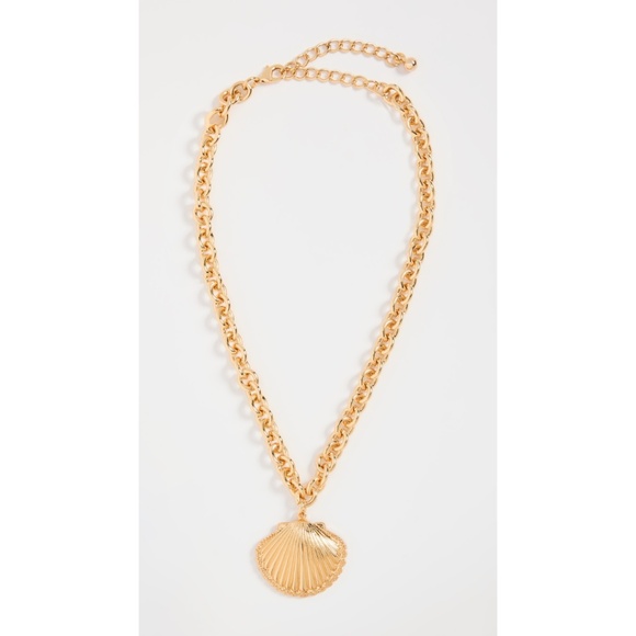 Kenneth Jay Lane Shell Clasp Necklace Shell Clasp Necklace - Picture 3 of 5